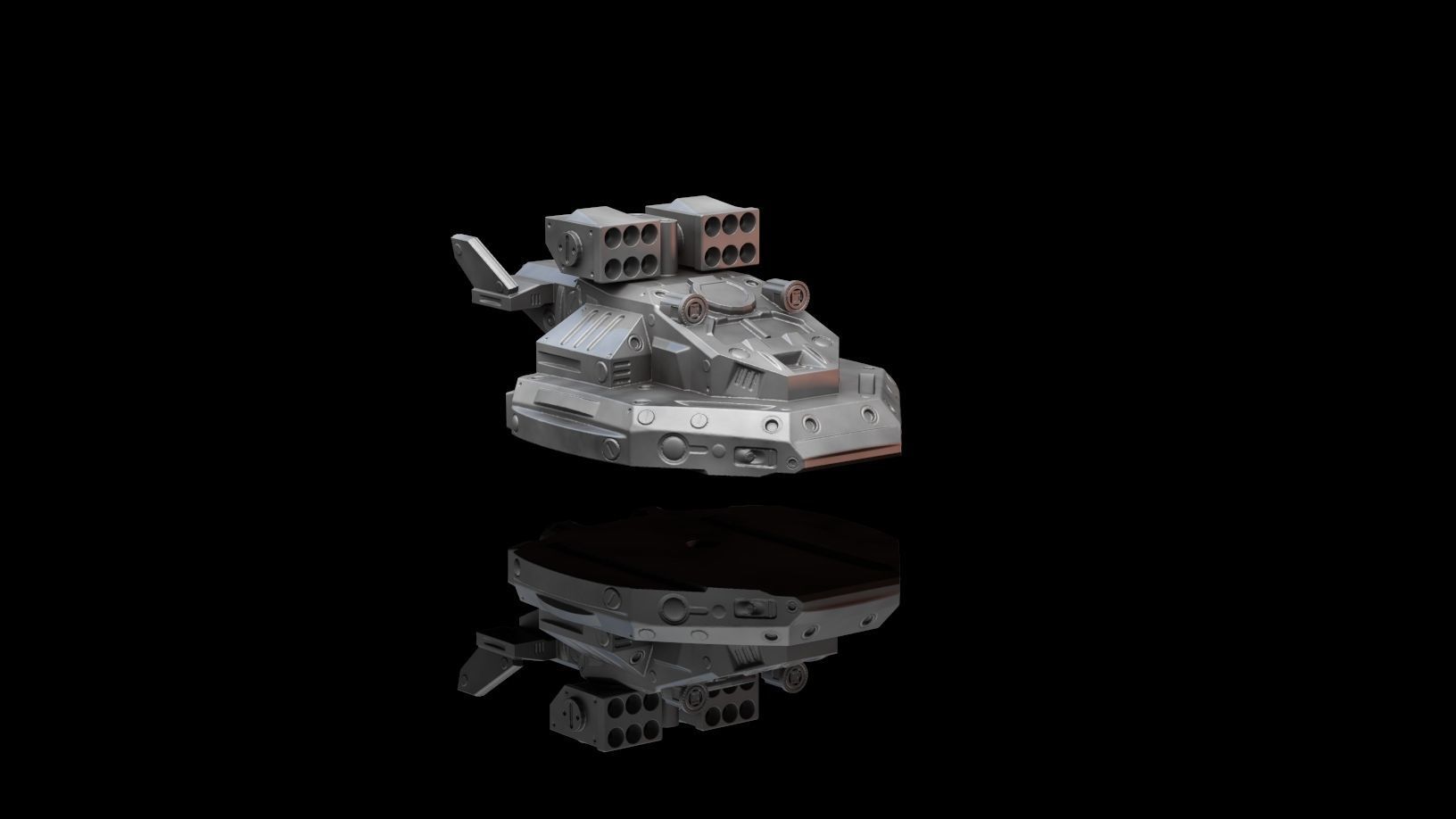 Spaceship- Tormentor Hover Tank 3D print model_5