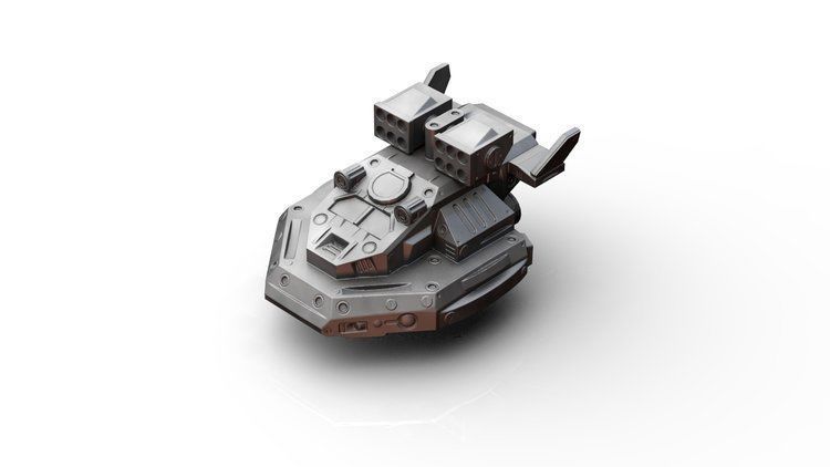 Spaceship- Tormentor Hover Tank 3D print model_1