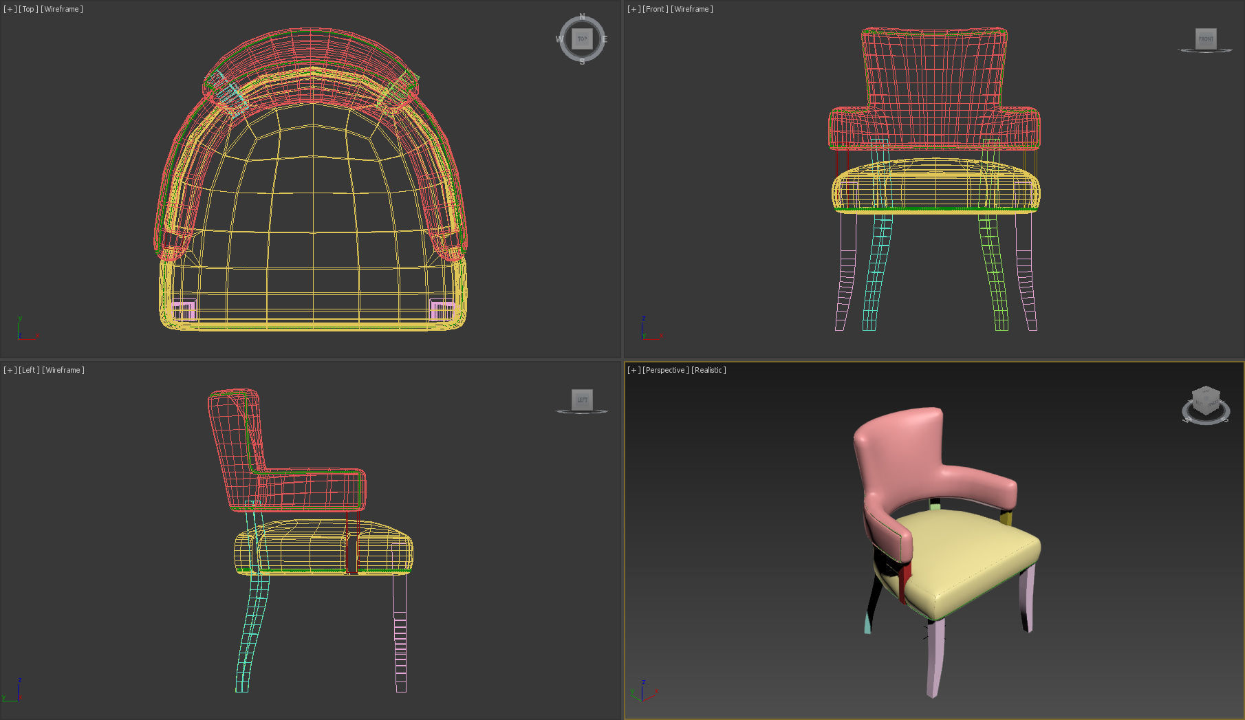 Chair Versmissen Mimi 3D model_6