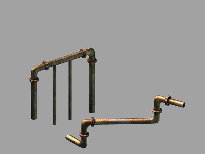Dynasty Black Light Cavern - Safety Pipeline 02 3D model