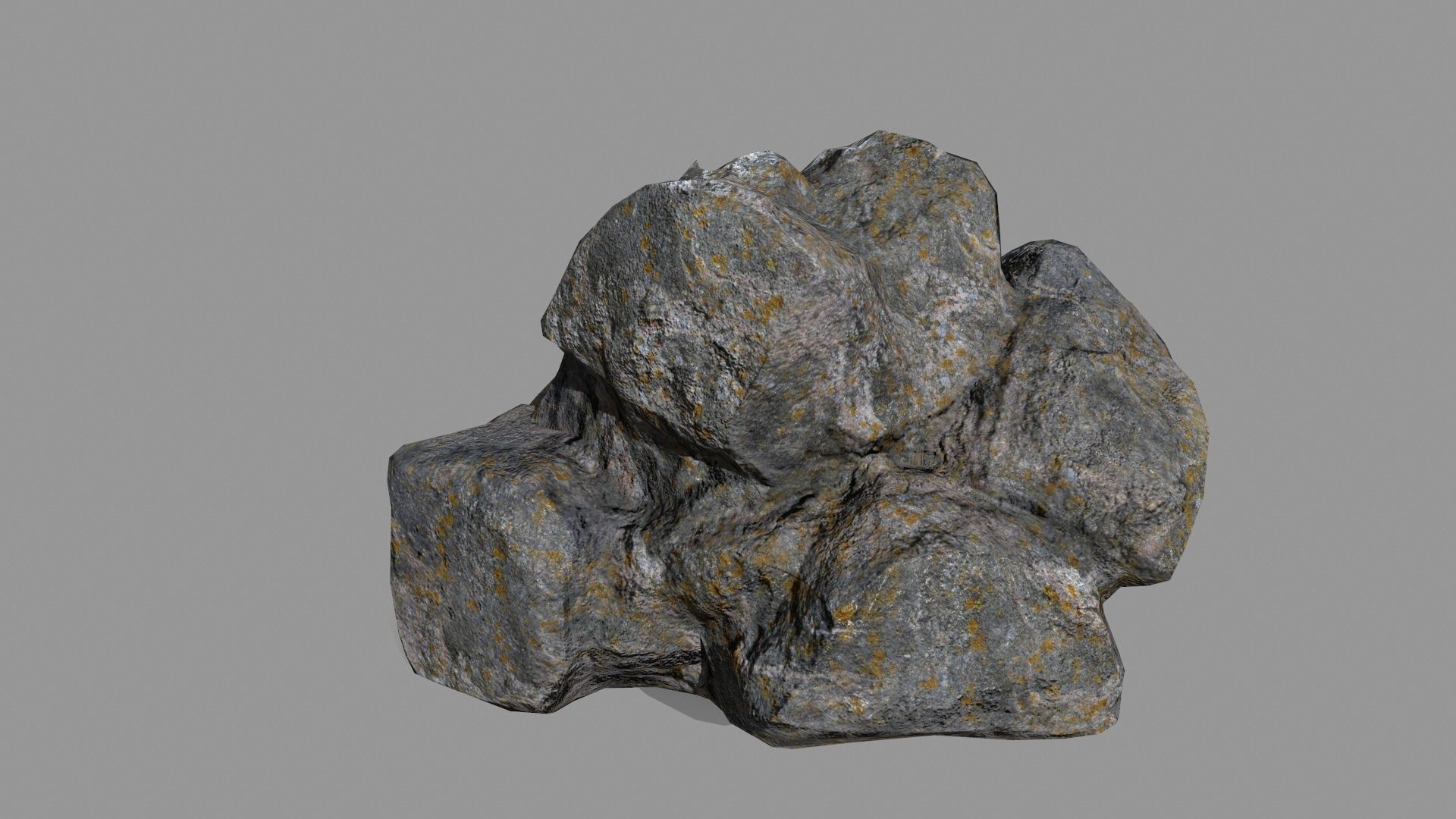 Rock Set Low-poly 3D model_10