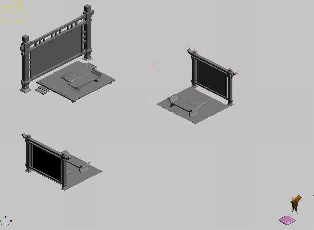 Dynasty Dynasty - Dining Table Screen 01 3D model_4