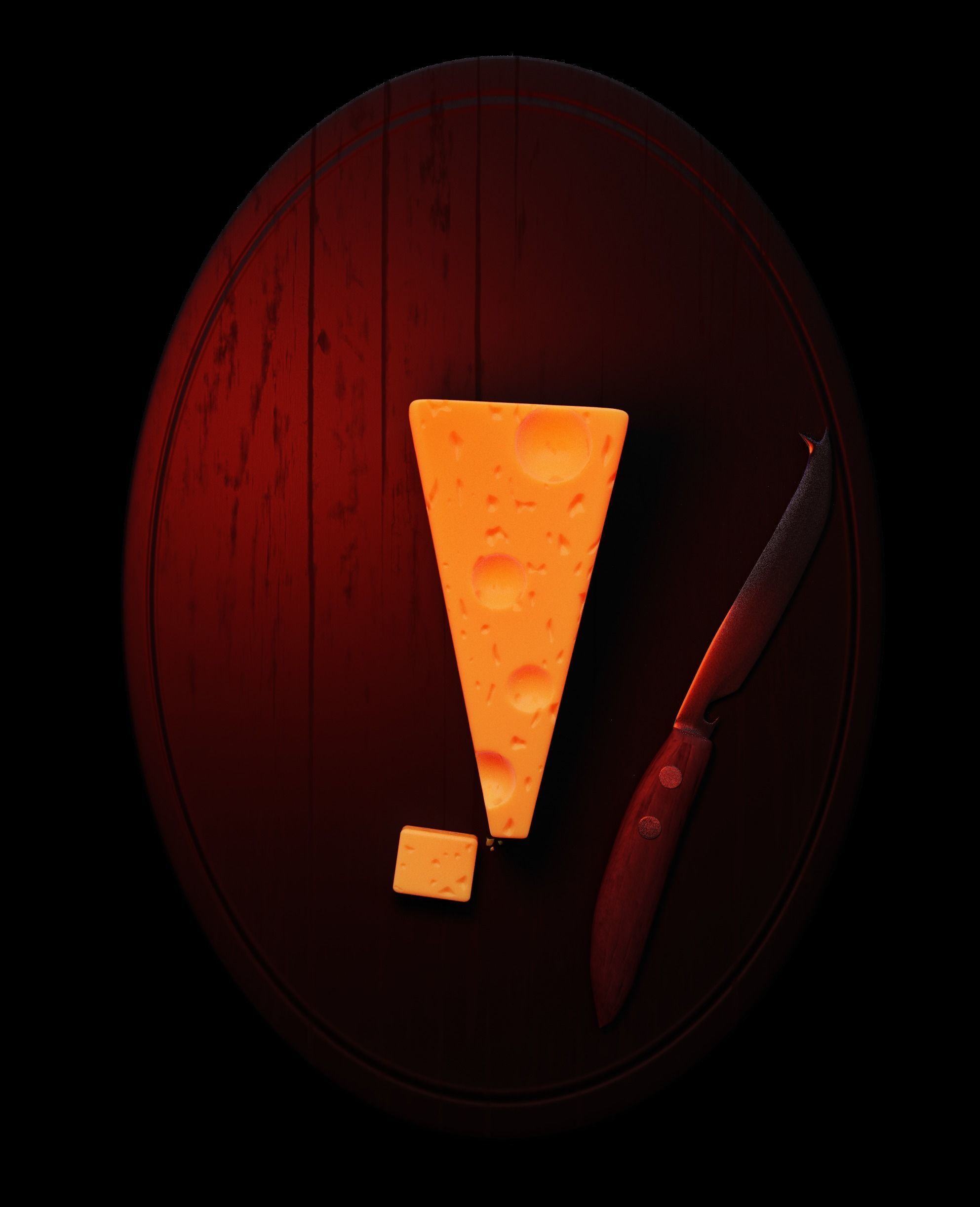 Realistic Cheese Slice 3D Model Free 3D model_6