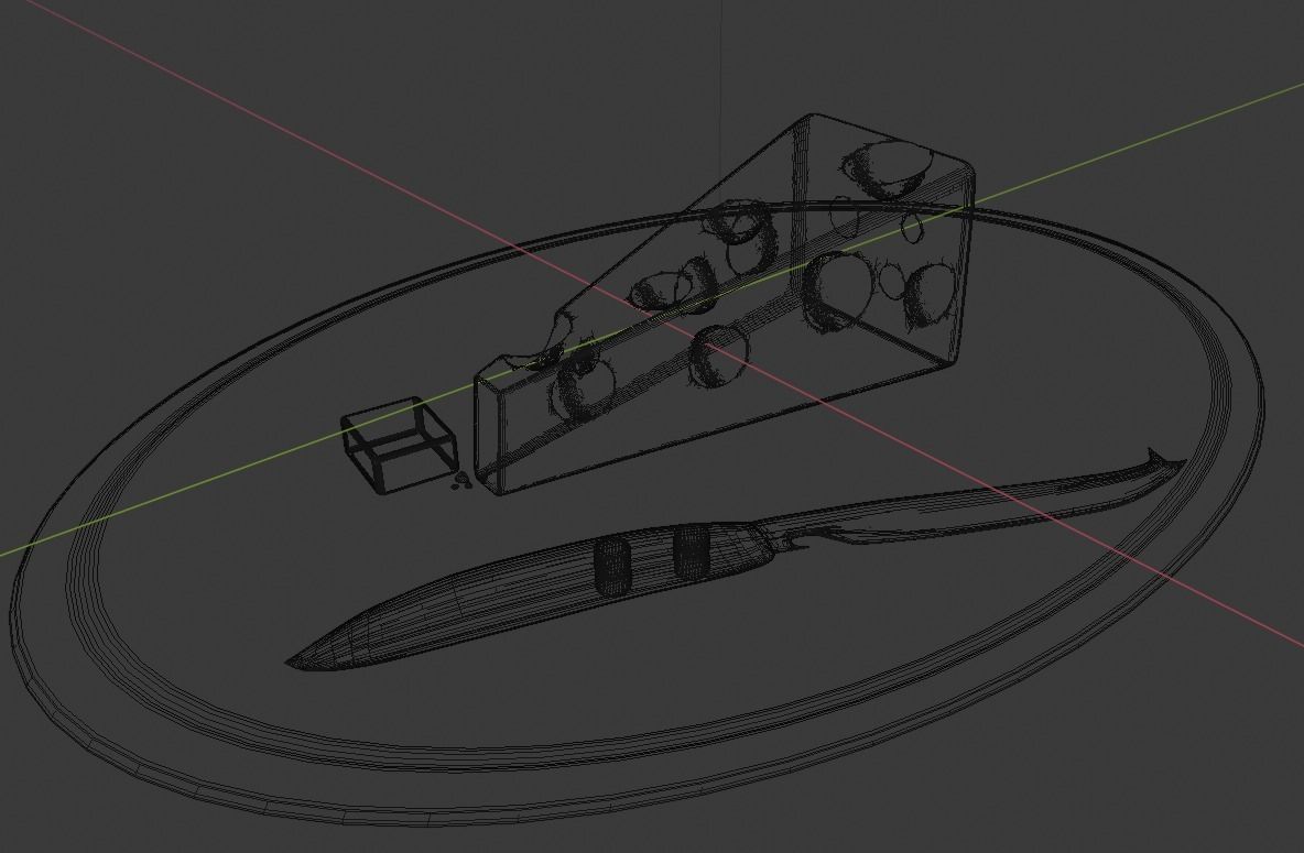 Realistic Cheese Slice 3D Model Free 3D model_9