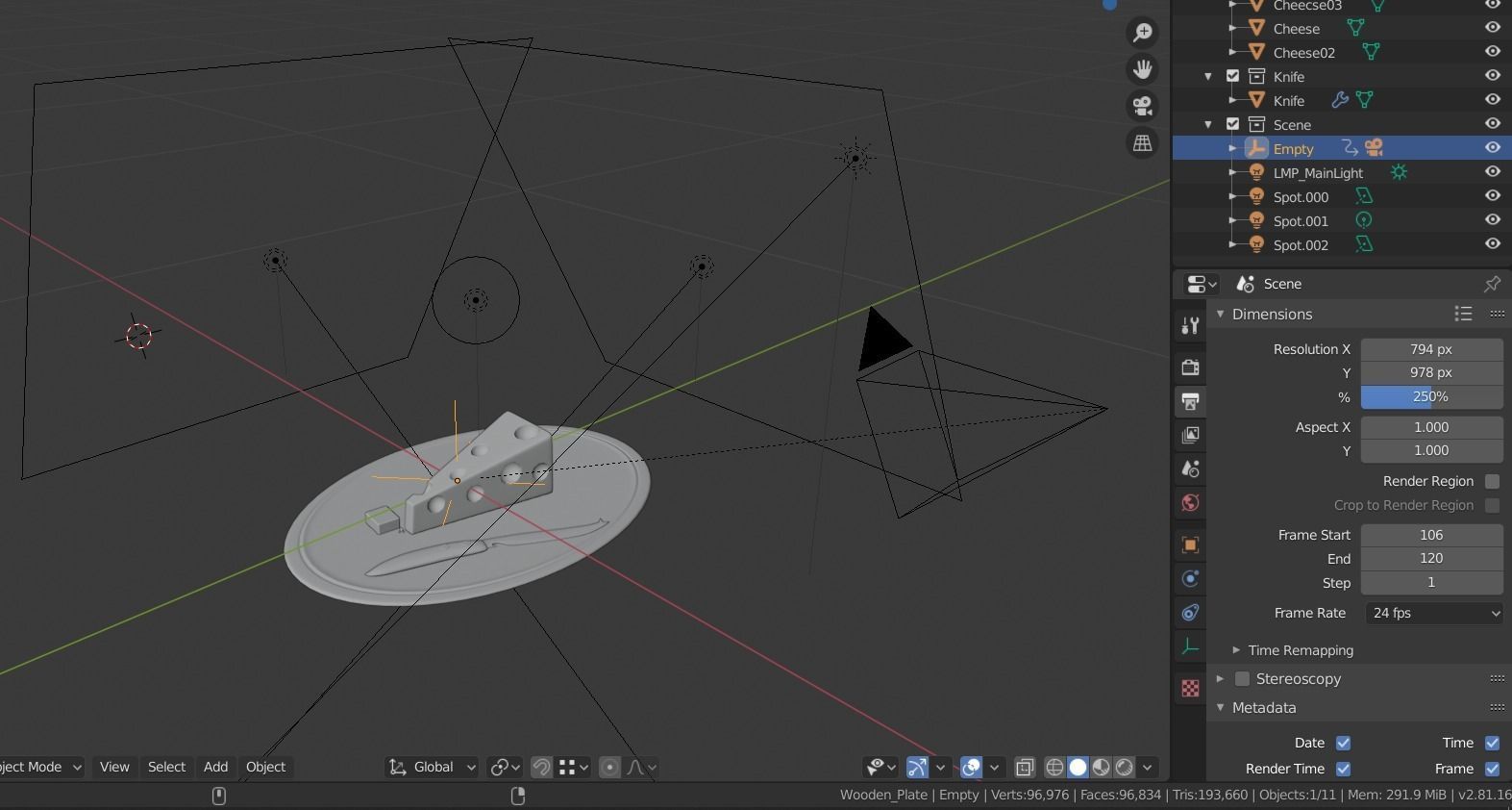Realistic Cheese Slice 3D Model Free 3D model_8