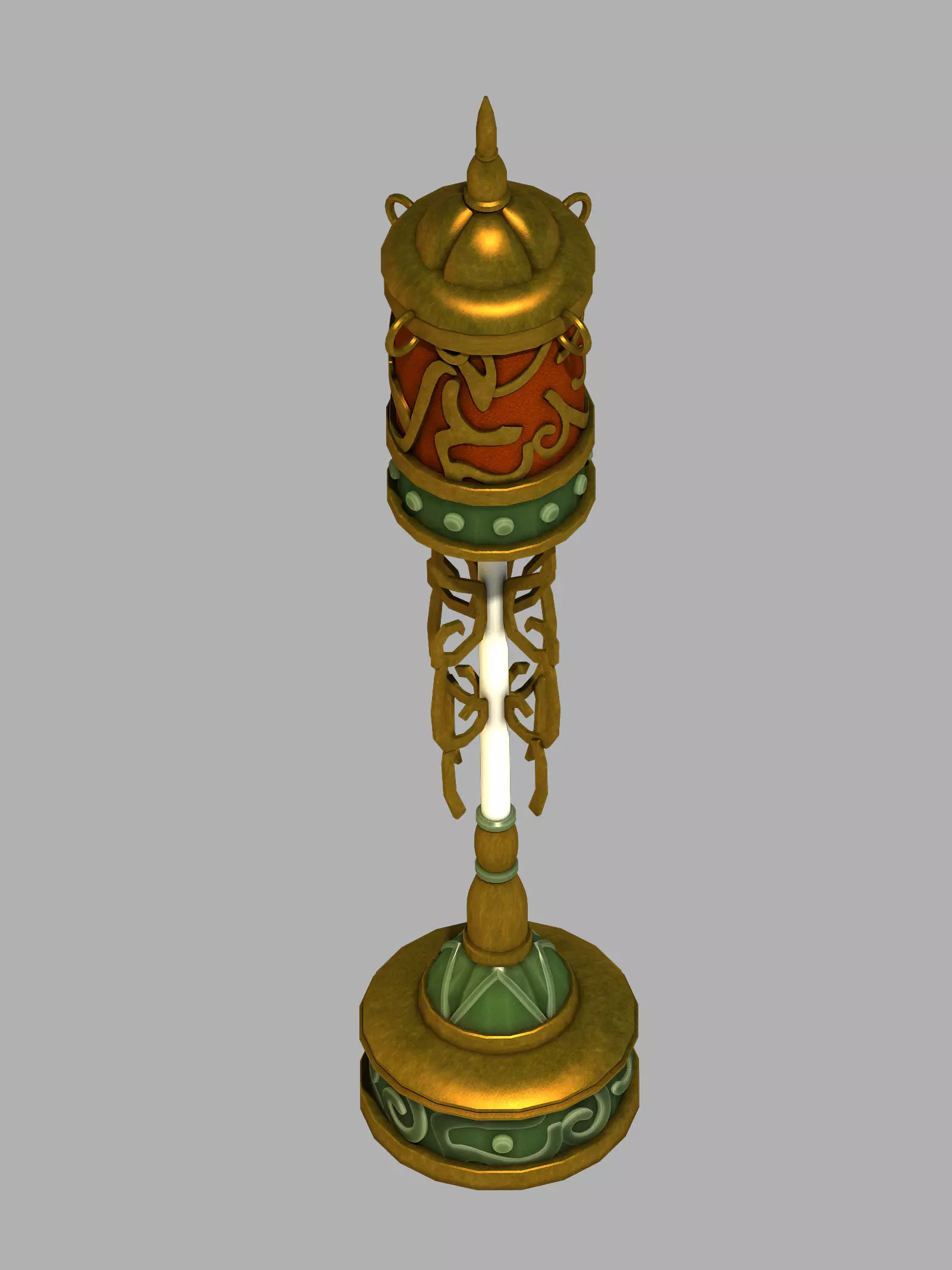 Dynasty Palace interior - lights 01 02 - Han 3D model