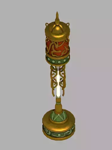 Dynasty Palace interior - lights 01 02 - Han 3D model