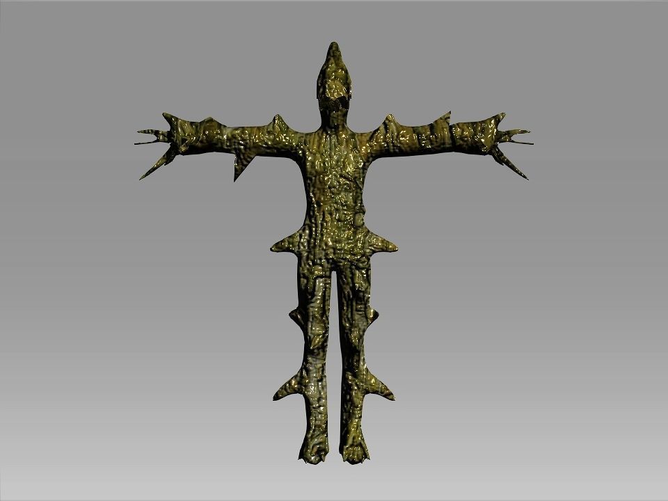 Freak of the swamp monster Low-poly 3D model_18