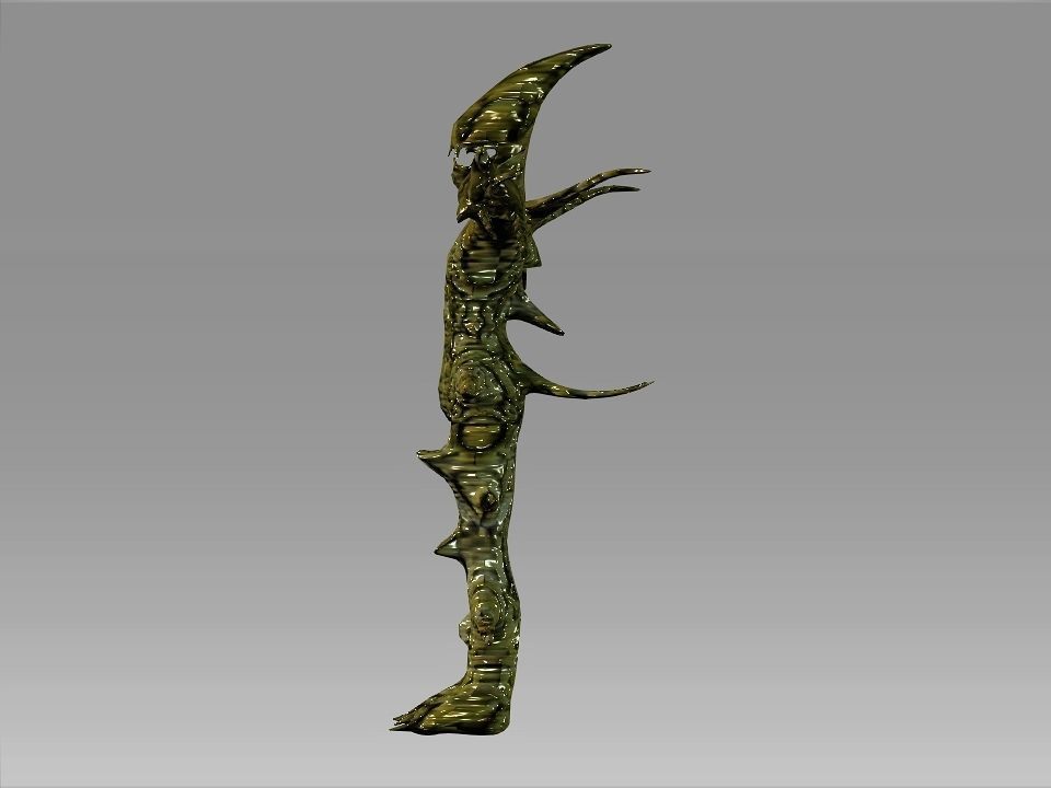 Freak of the swamp monster Low-poly 3D model_20