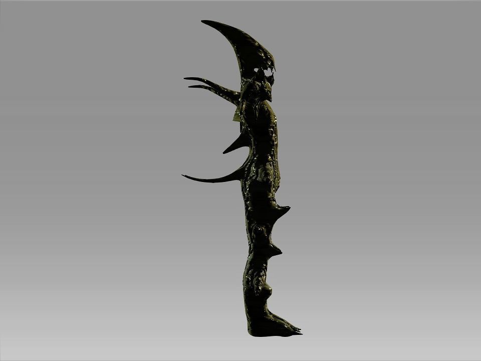 Freak of the swamp monster Low-poly 3D model_25