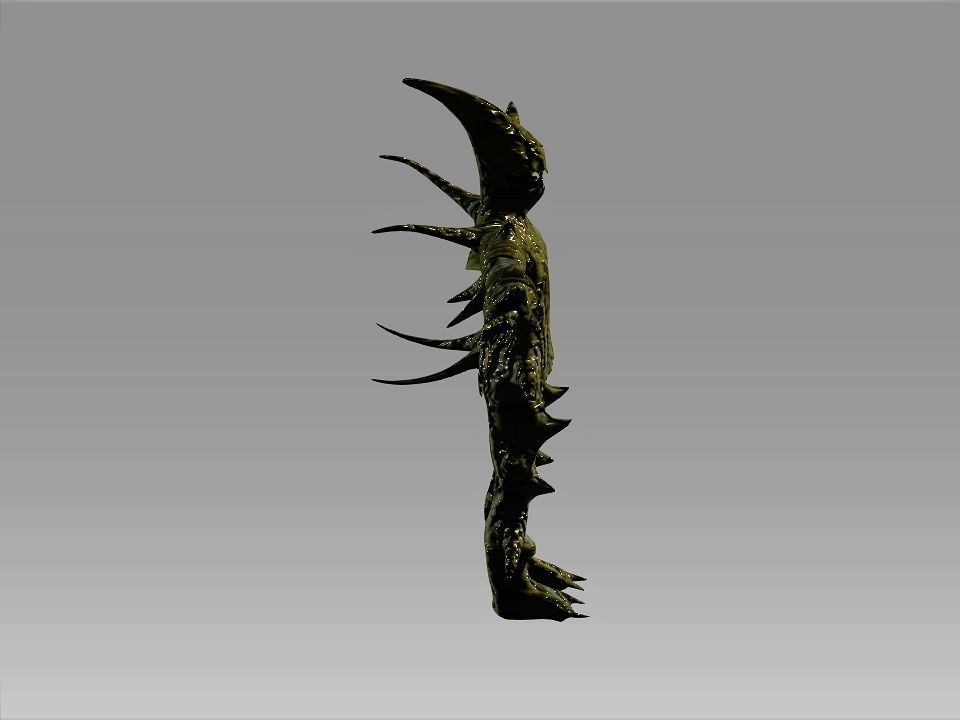 Freak of the swamp monster Low-poly 3D model_33