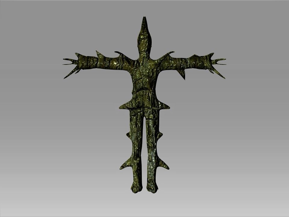 Freak of the swamp monster Low-poly 3D model_22