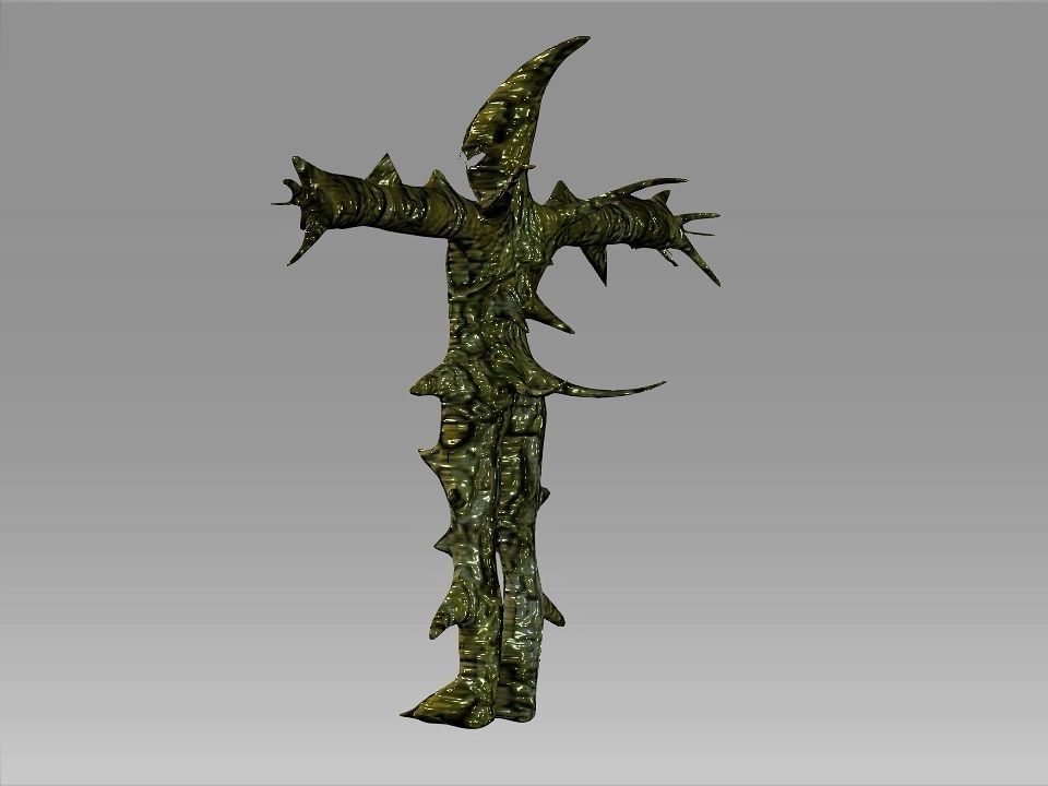 Freak of the swamp monster Low-poly 3D model_21