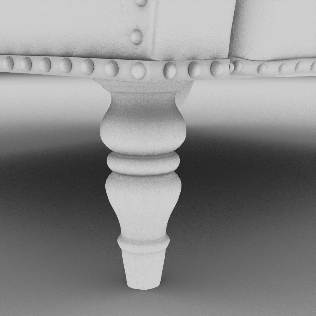 Leather Lounge Chair  3D model_14