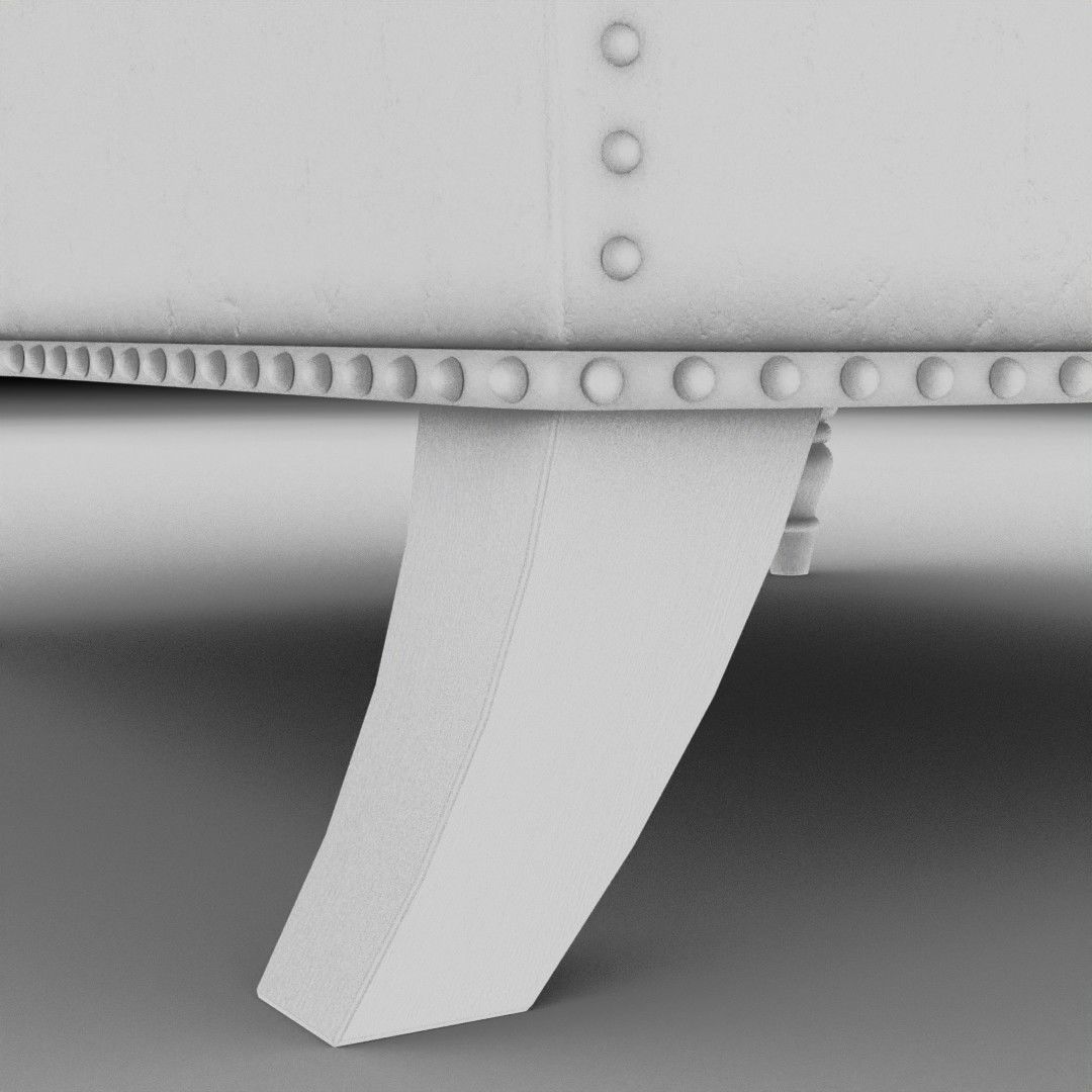 Leather Lounge Chair  3D model_13