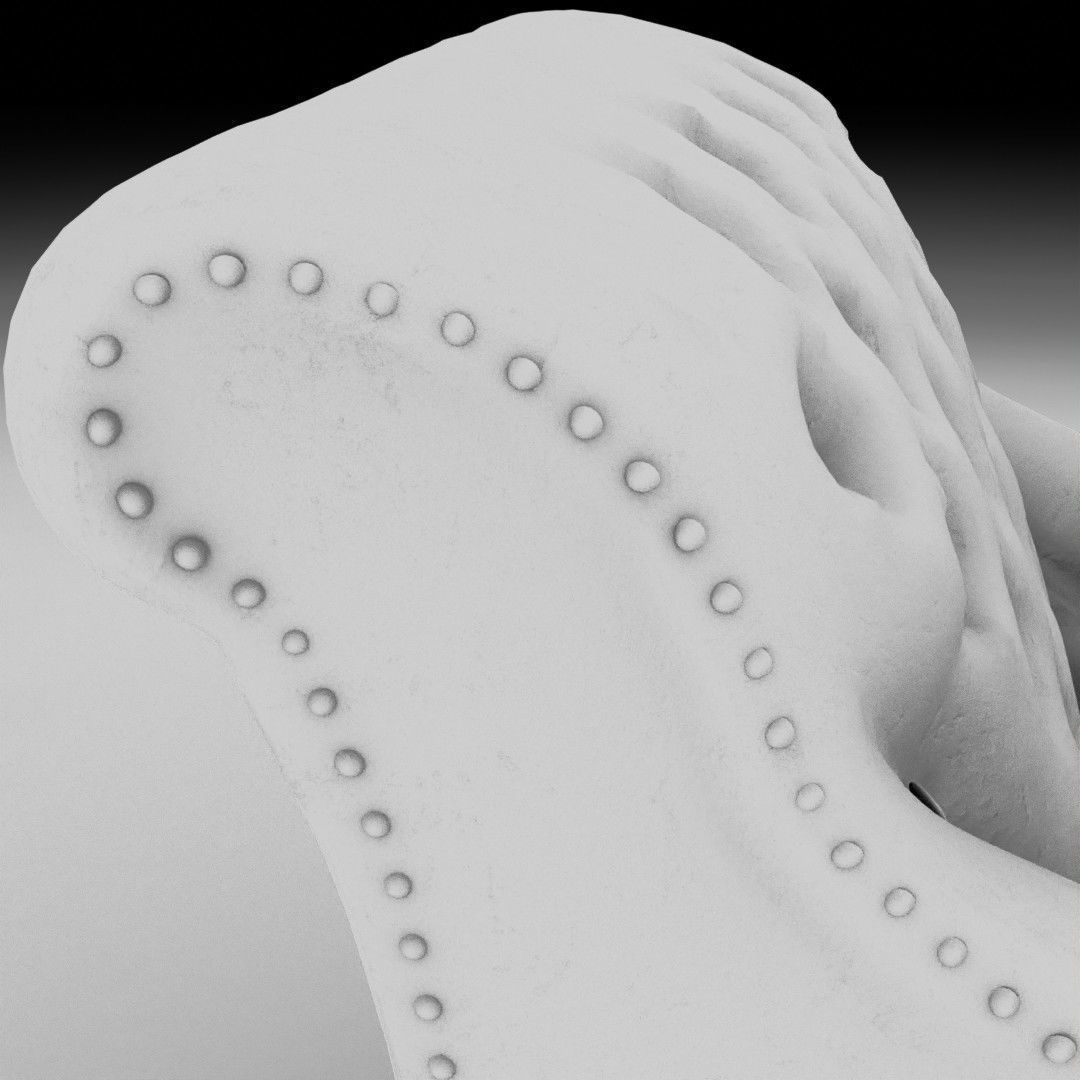 Leather Lounge Chair  3D model_16