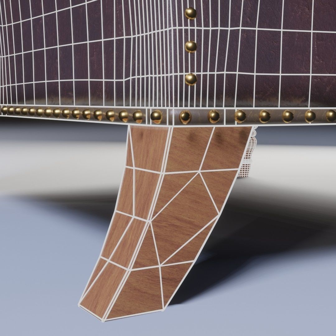 Leather Lounge Chair  3D model_22