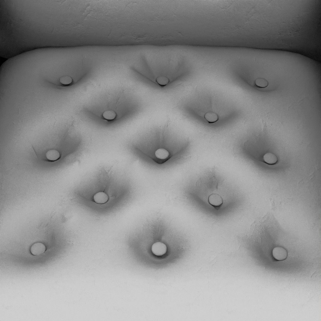 Leather Lounge Chair  3D model_15