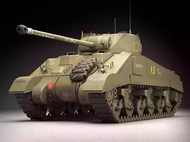 Sherman Firefly  3D model