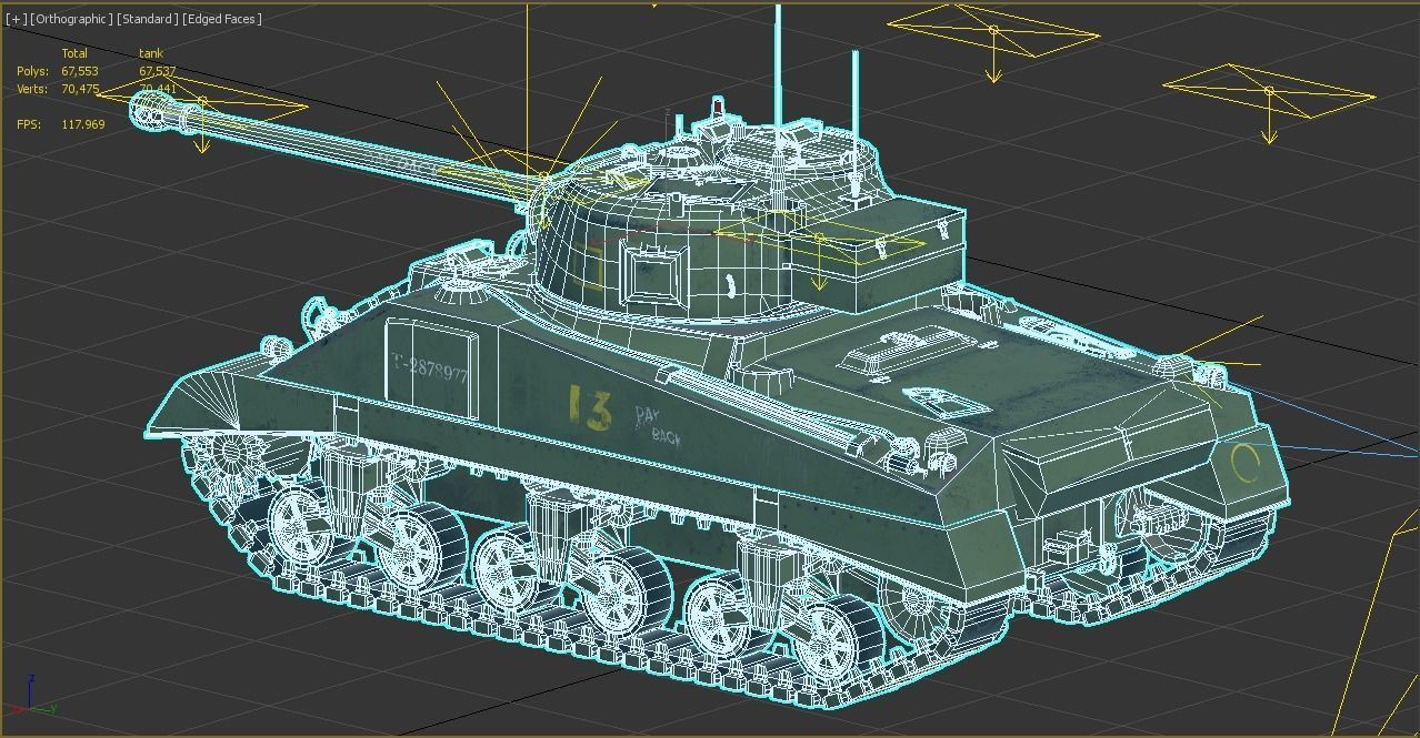 Sherman Firefly 3D model_6