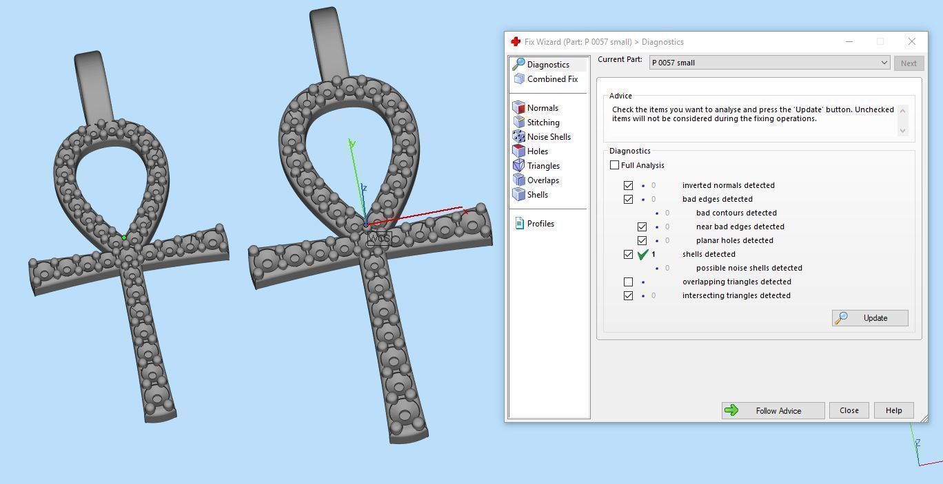 Ank cross 3D print model_5
