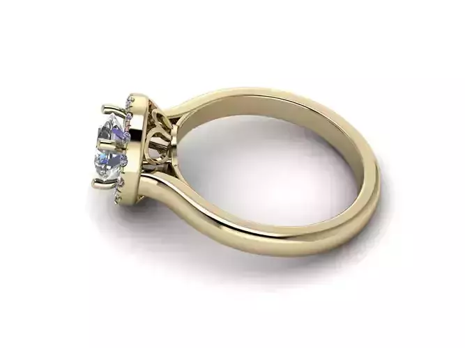 Diamond Jewelry Ring 3D print model