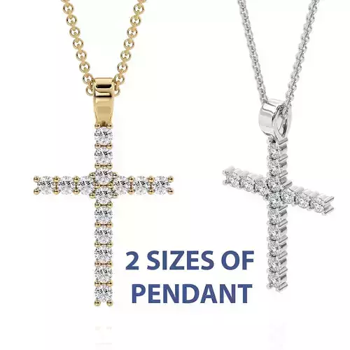 Cross with gems