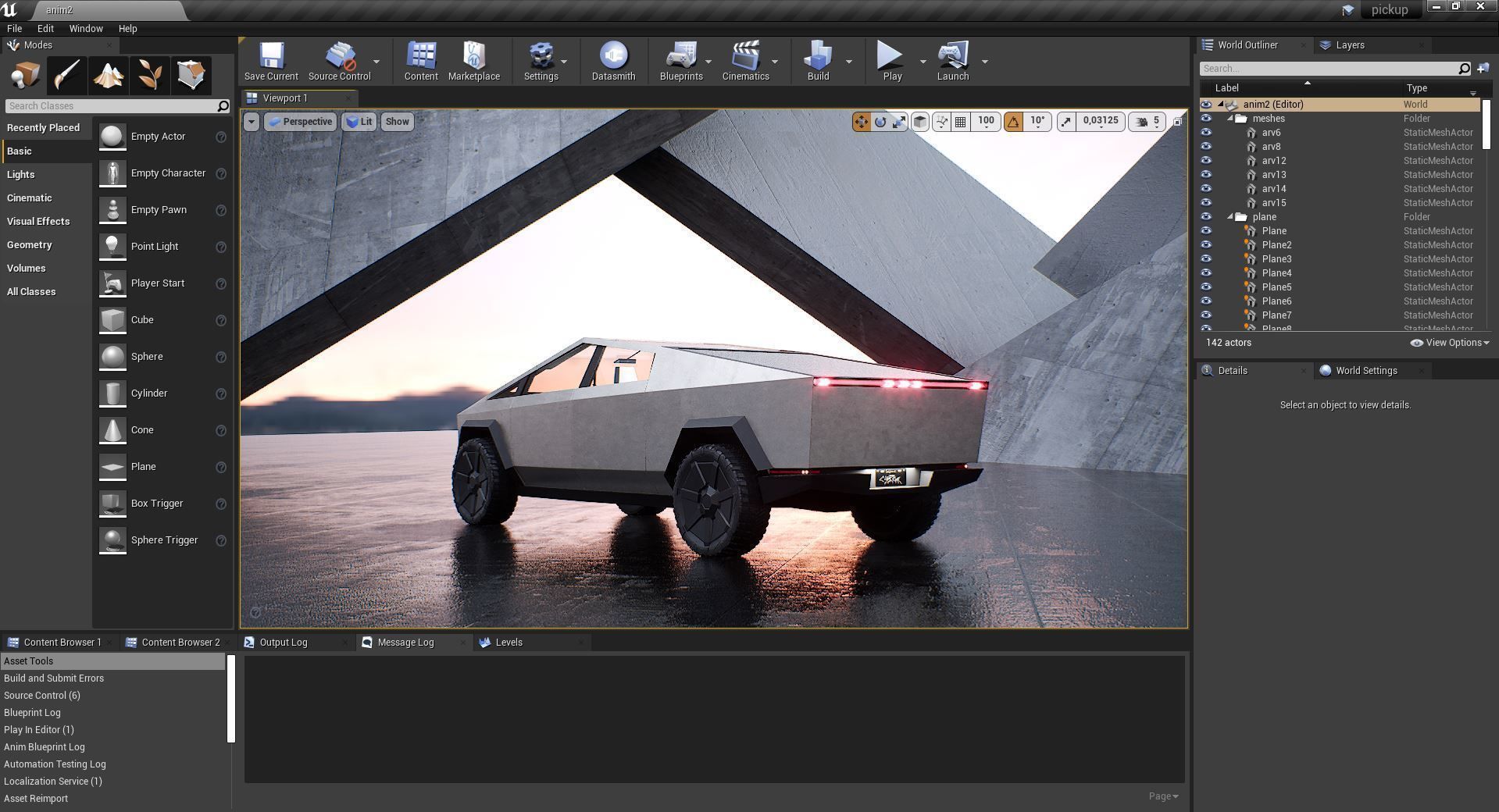 Cybertruck High Detailed Model with interior Low-poly 3D model_18