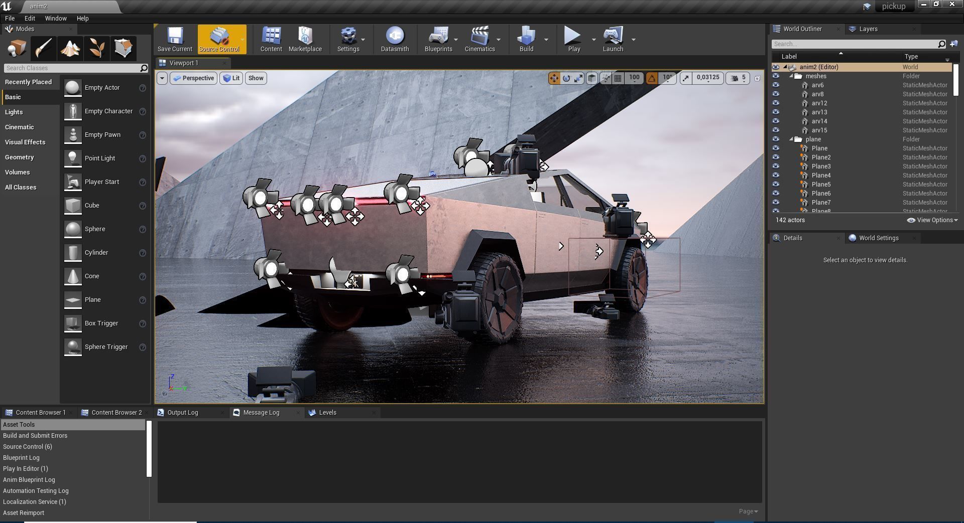 Cybertruck High Detailed Model with interior Low-poly 3D model_17