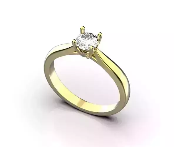 Solitaire engagement ring 