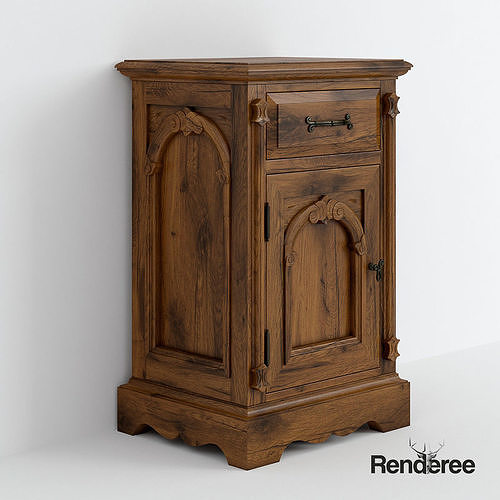 Victorian Old Brown  Set 3D model 6
