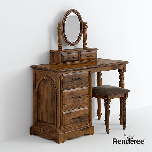 Victorian Old Brown  Set 3D model 3
