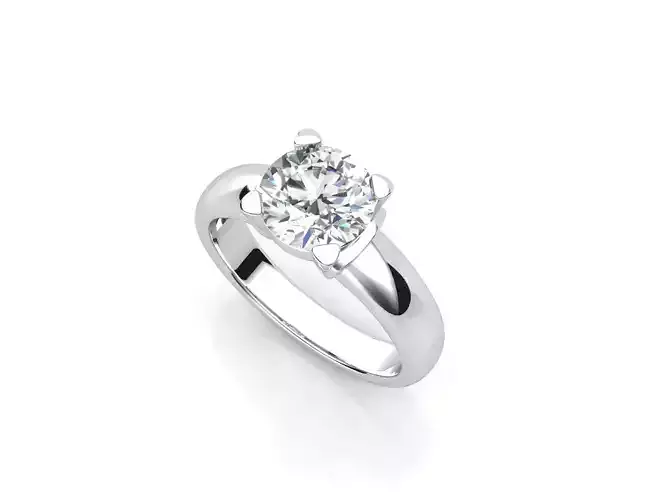 dmc-09 solitaire engagement ring gold