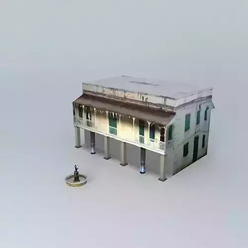 Oscar E Henry Customs House in Frederiksted USVI