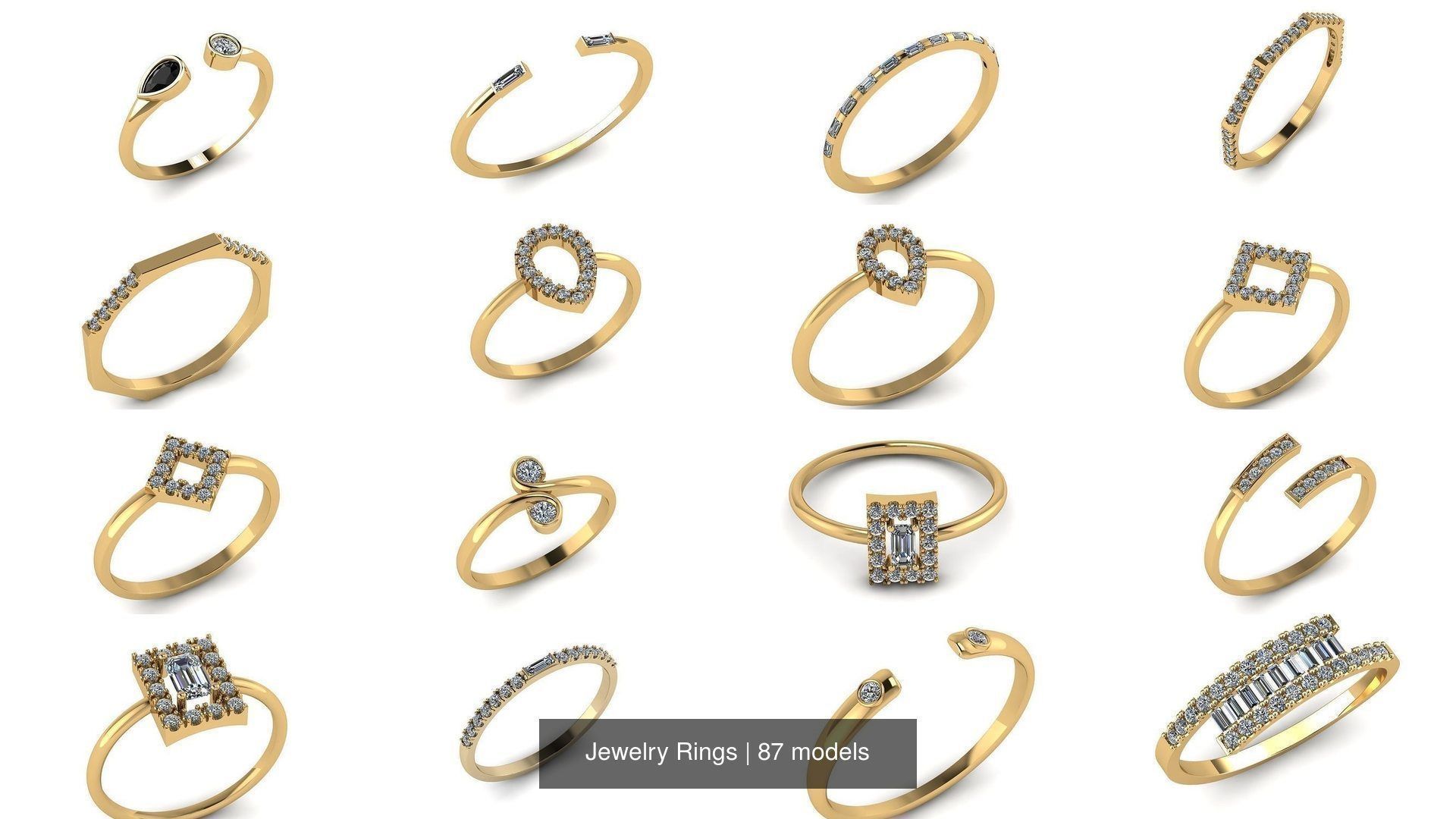 Jewelry Rings 3D Model Collection_20