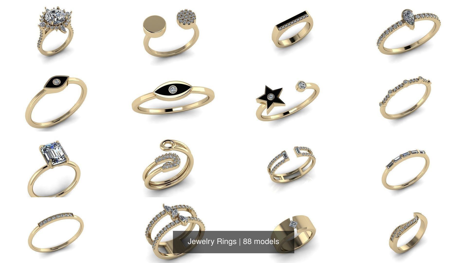 Jewelry Rings 3D Model Collection_36