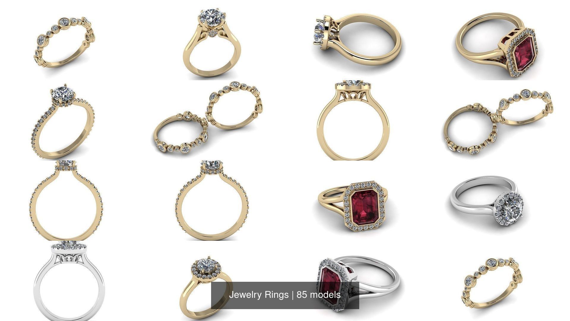 Jewelry Rings 3D Model Collection_49