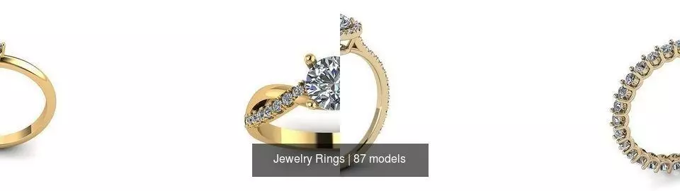 Jewelry Rings 3D Model Collection_4