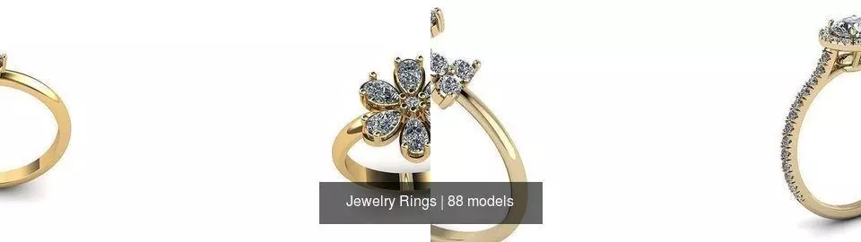 Jewelry Rings 3D Model Collection_3