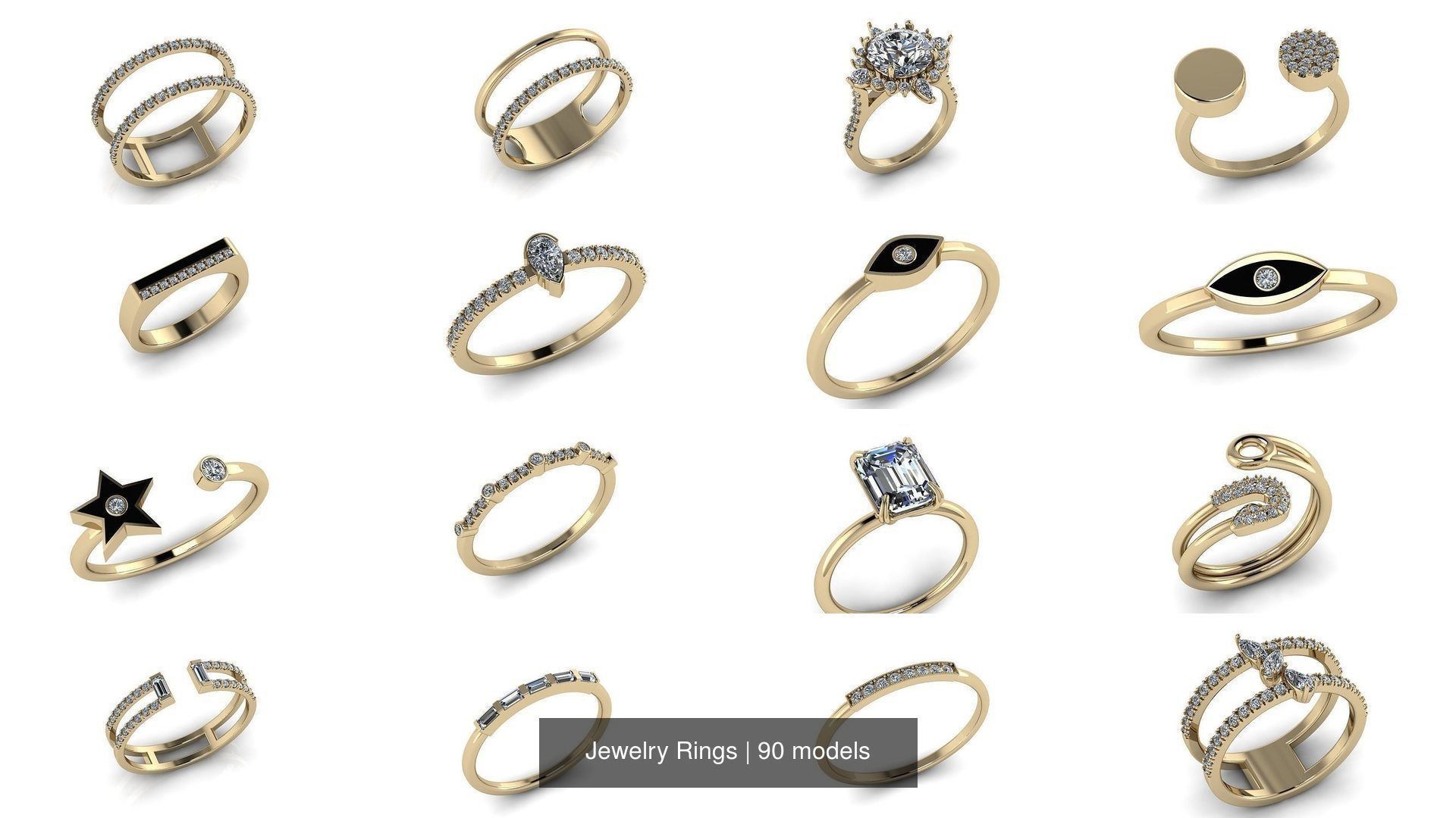Jewelry Rings 3D Model Collection_34