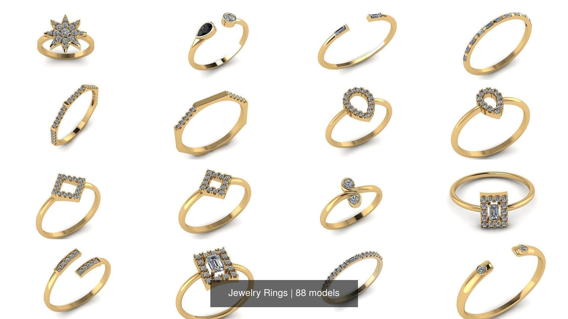 Jewelry Rings 3D Model Collection_19