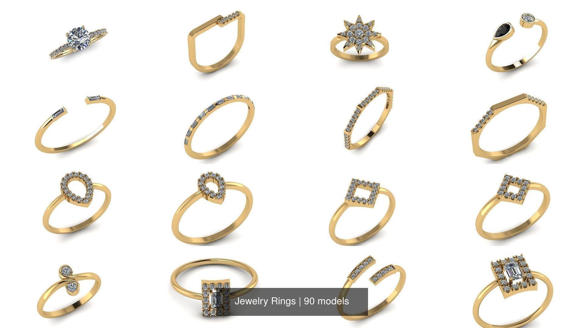 Jewelry Rings 3D Model Collection_17