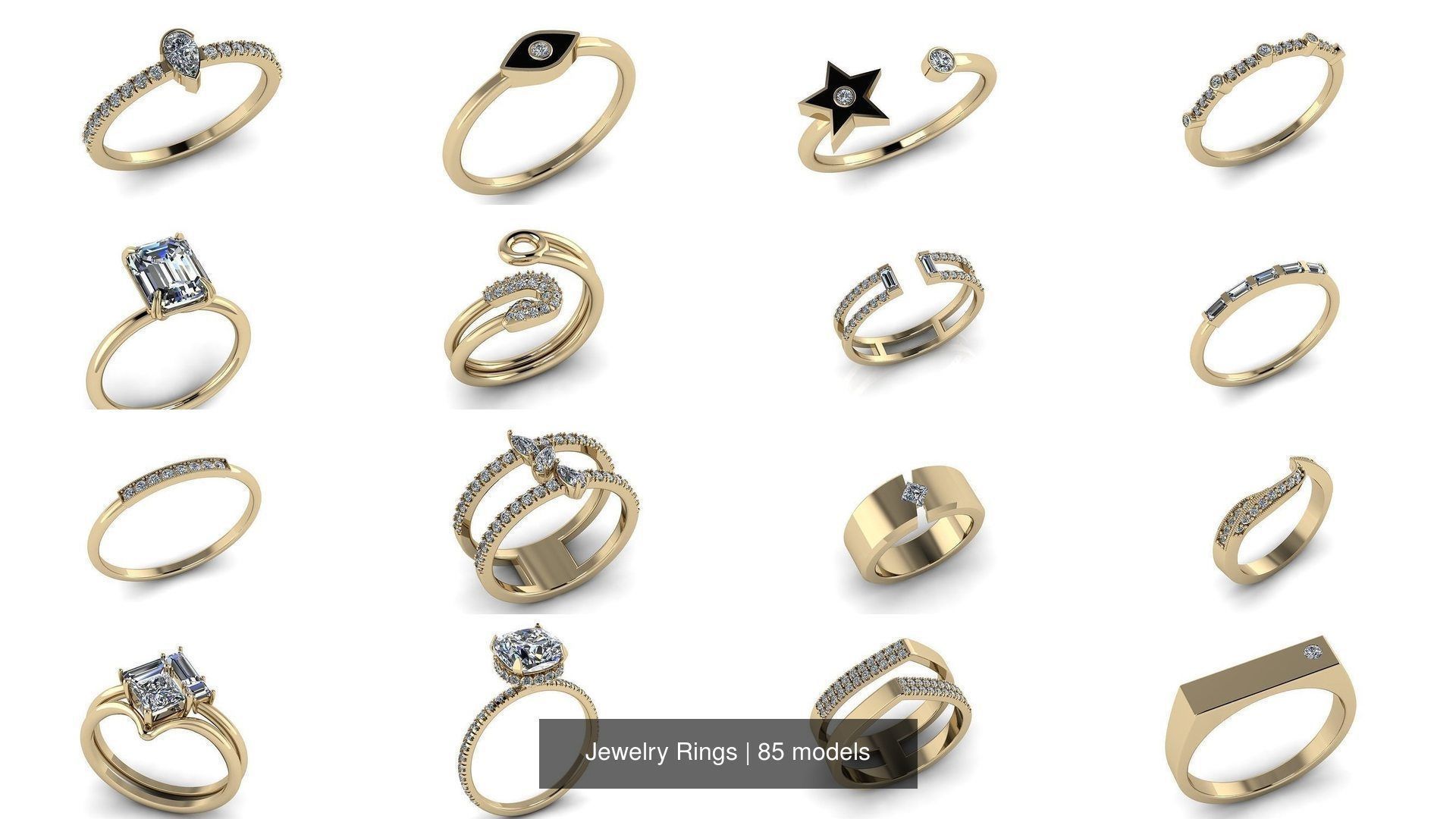 Jewelry Rings 3D Model Collection_40