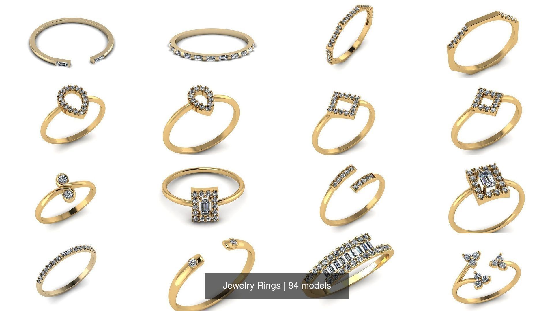 Jewelry Rings 3D Model Collection_23