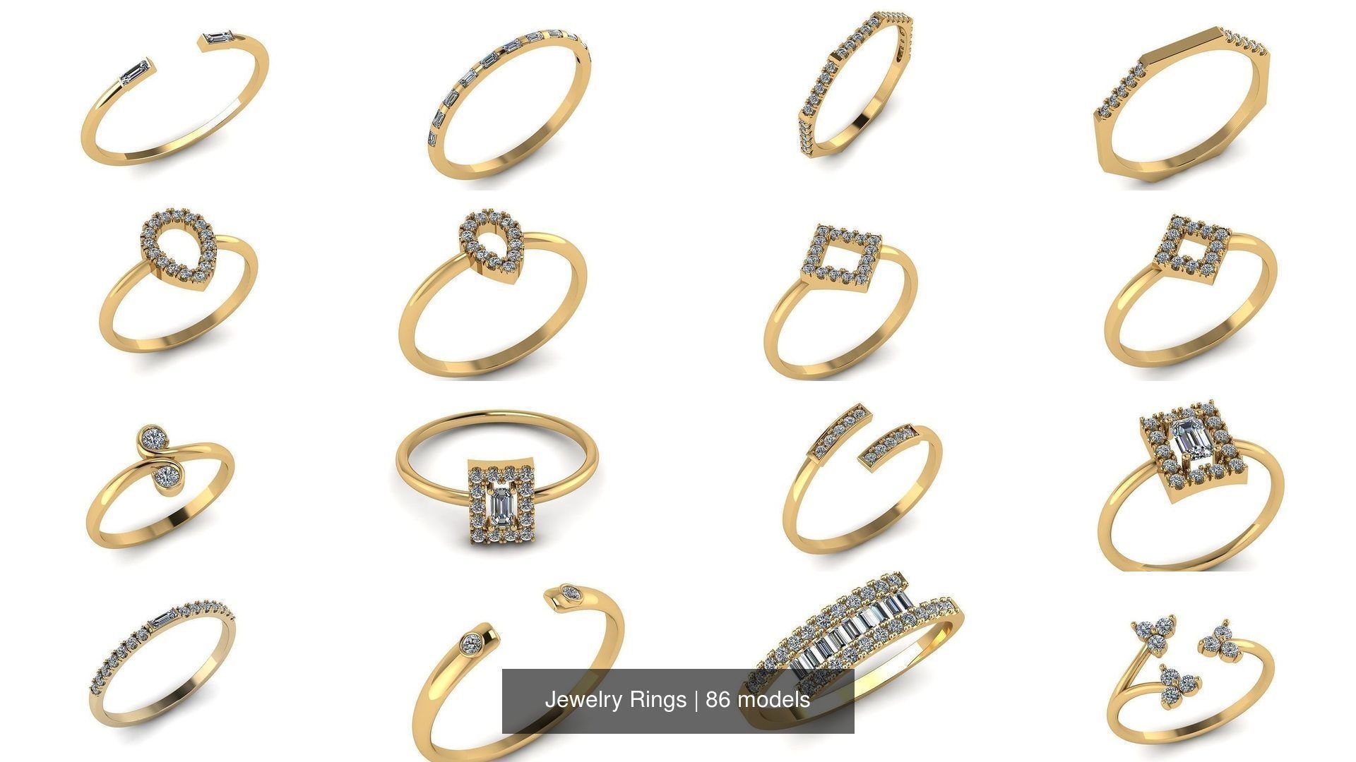 Jewelry Rings 3D Model Collection_21