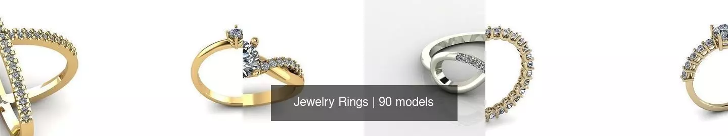 Jewelry Rings 3D Model Collection_1