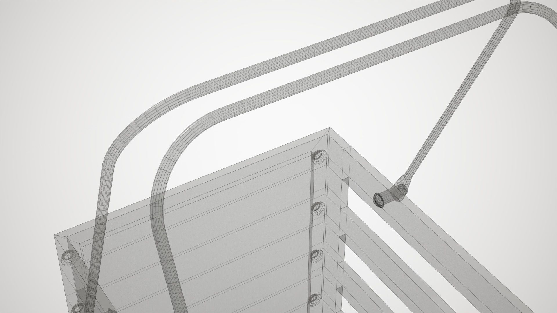 Decorative Wood Crate Low-poly 3D model_19