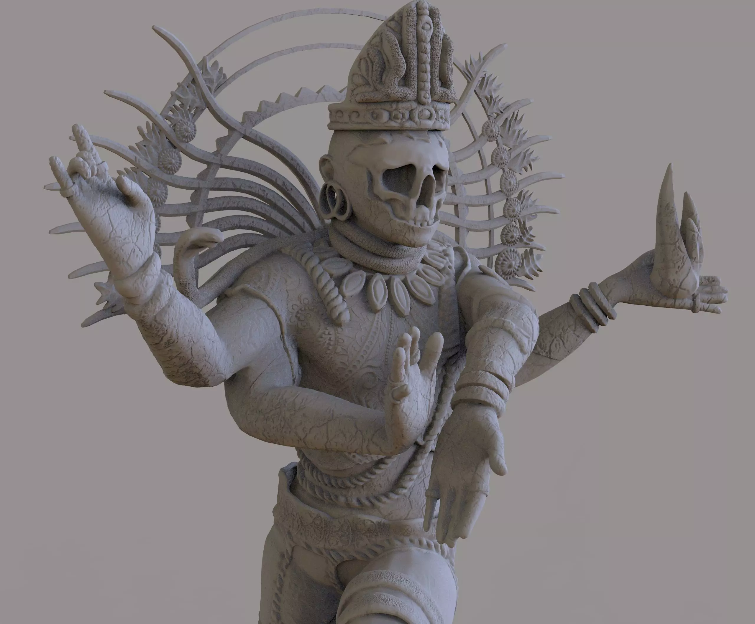 Shiva Statue 3D print model