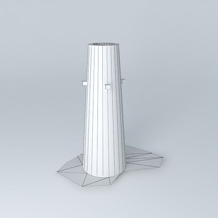 Water Tower in Estate Solitude USVI 3D model_3