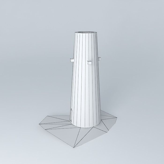 Water Tower in Estate Solitude USVI 3D model_4